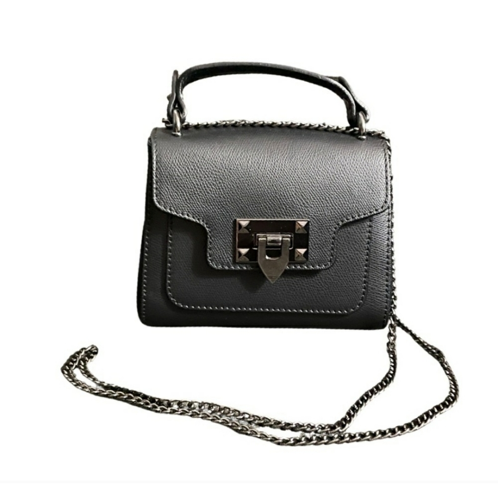 Venice Leather Mini Crossbody Satchel